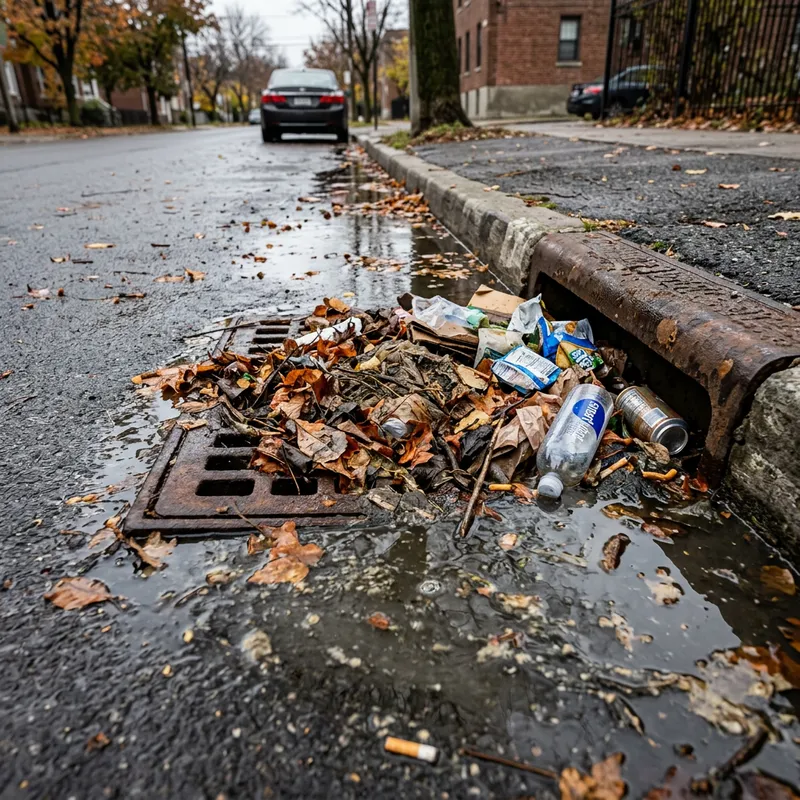Clogged Street Drain - Causes and Solutions