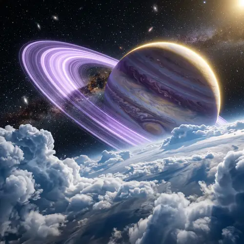 Stunning Orbital View of a Gas Giant in 8K