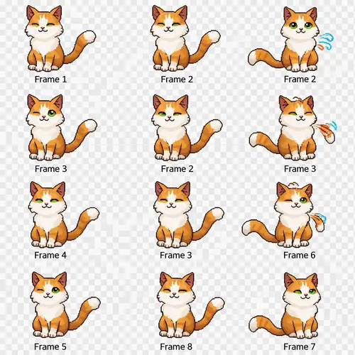 Cat Idle Animation Spritesheet