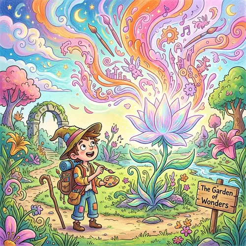 Vibrant Garden Scene Inspires Artist | Creative Imagination