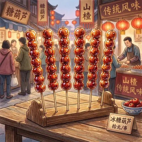 Tanghulu: Traditional Chinese Candied Hawthorn Sticks