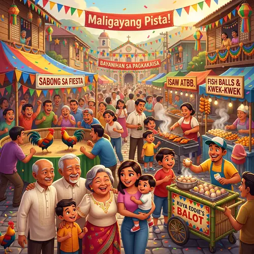 Vibrant Philippine Fiesta: Bayanihan Unity & Traditions