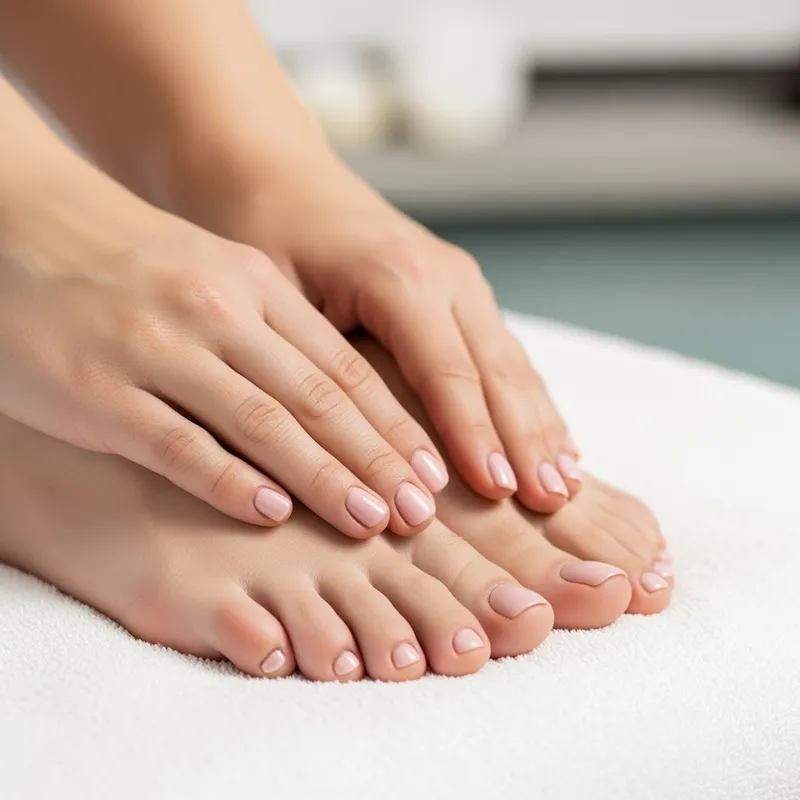 Beautiful Women's Feet with Perfect Pedicure