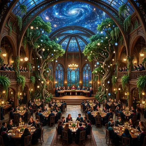 Discover a Magical School in Art Nouveau Style