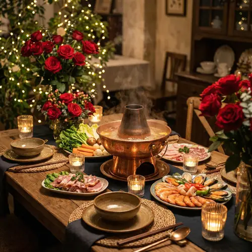 Romantic Hot Pot Dining Experience