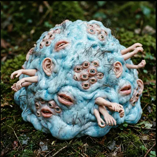 Unique Organic Blob with Human Features