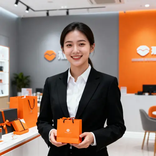 Promotional Gifts Salesperson in Corporate Attire