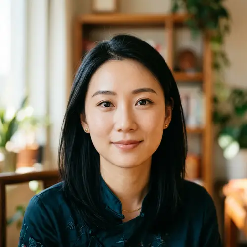 Close-up Portrait of East Asian Individual | Realistic High Resolution Photo