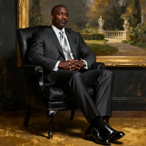 Old Money Black Man Fine Art Portrait