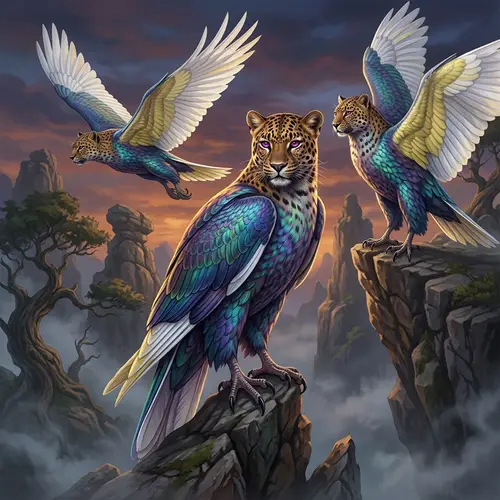 Demon Beasts: Leopard Heads & Falcon Bodies