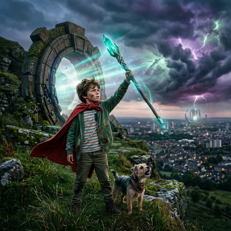 Boy Saving the World - Heroic Action