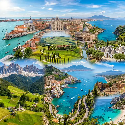 Picturesque View of Italy: Societal and Geographical Marvels