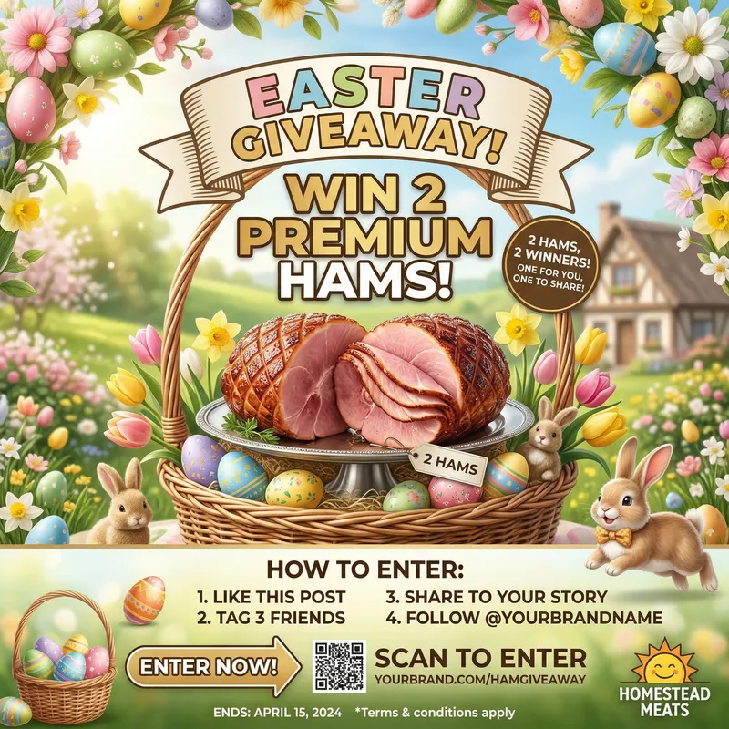 Easter Ham Giveaway - Win 2 Delicious Hams!