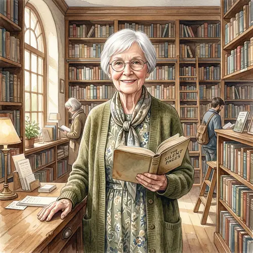 Hyperrealistic Watercolor Librarian Clara Art