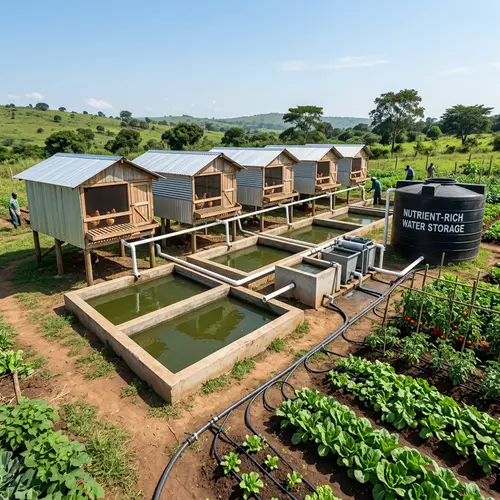 Elevated Chicken Houses & Fish Ponds for Sustainable Farming