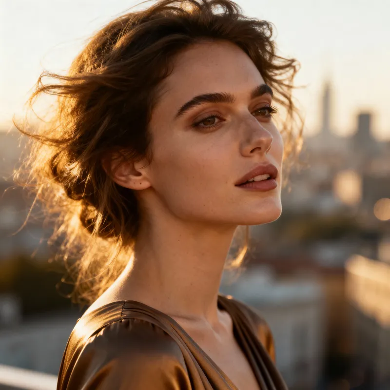 Beautiful Woman: Stylish Yet Disheveled Look