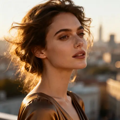 Beautiful Woman: Stylish Yet Disheveled Look