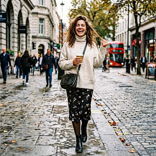 Beautiful Woman: Stylish Yet Disheveled Look