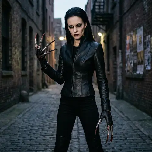 Sinister Domina with Sharp Metal Claws