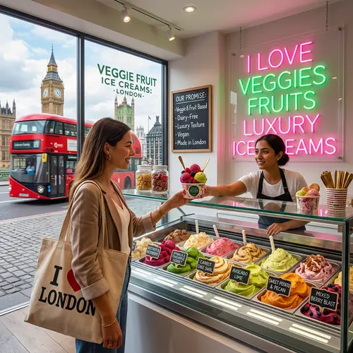 Luxury Ice Creams in London - Veggies & Fruits Treats
