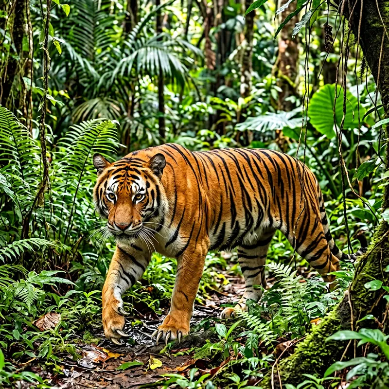Admiring The Majestic Tiger In Its Natural Habitat | Captivating Wildlife Photography