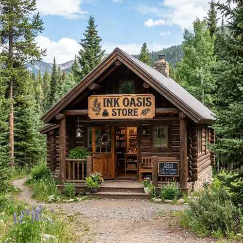 Ink Oasis Store: Unique Log Cabin Goods
