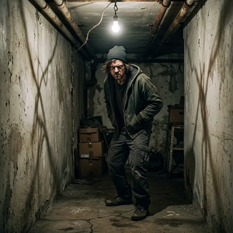 Menacing Human Figure Creation | Ominous Expression & Stealthy Stance Menacing Human Figure Creation | Ominous Expression & Stealthy Stance