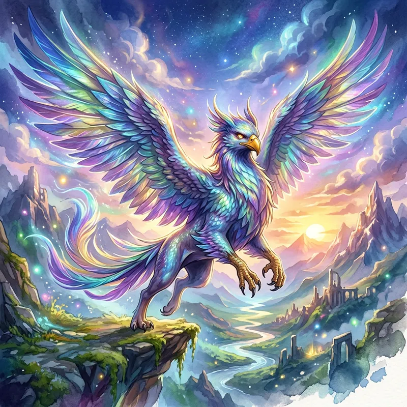 Majestic Mythical Creature in Fantasy Art