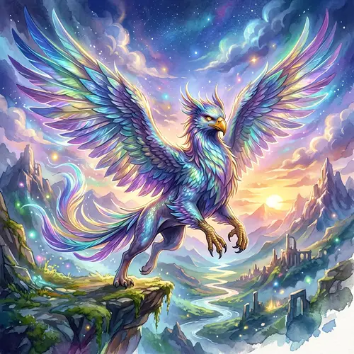 Majestic Mythical Creature in Fantasy Art