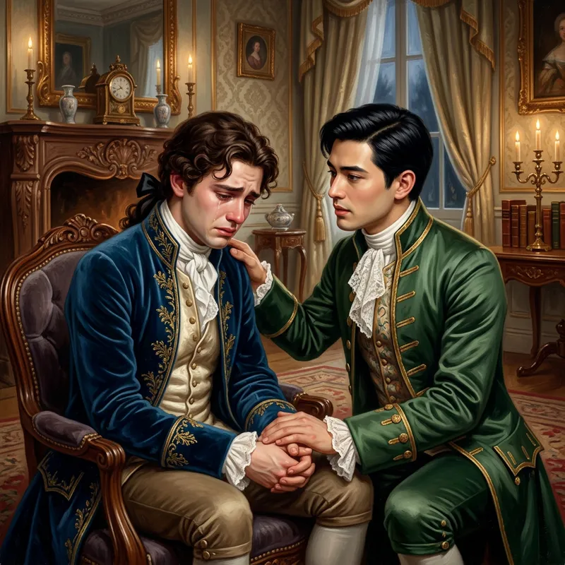 18th Century Drama: BTS Taehyung in Distress, Jungkook Comforting