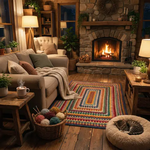 Cozy Home Environment | Tranquil Living Room Decor