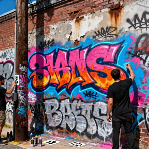 Vibrant Urban Graffiti Art | Edgy Street Culture