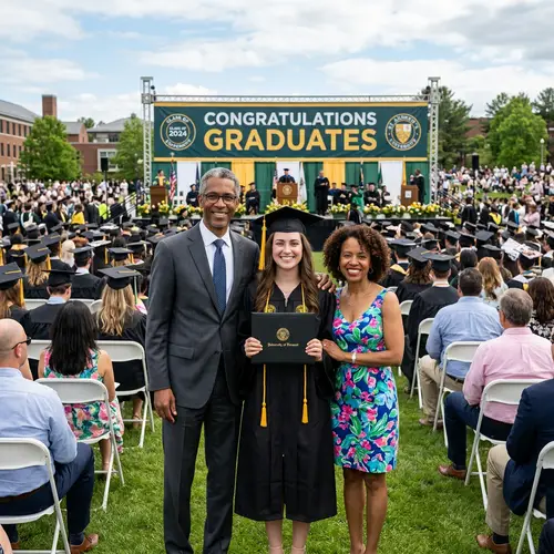 Celebrating My Graduation with My Parents