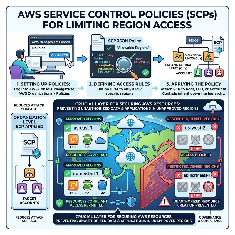 Securing AWS Regions Using Service Control Policies