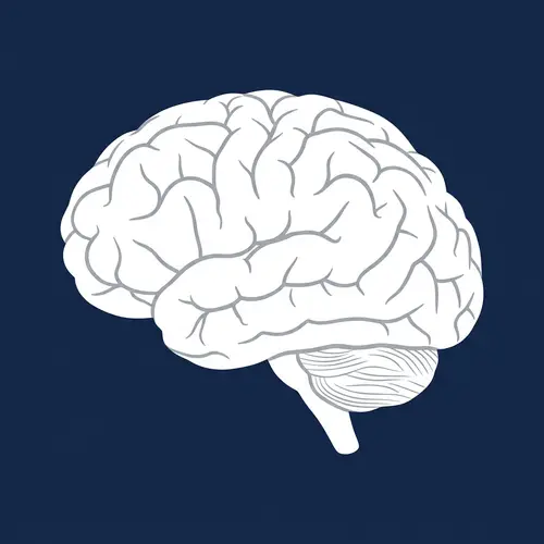 White Brain Vector Art for Creative Projects