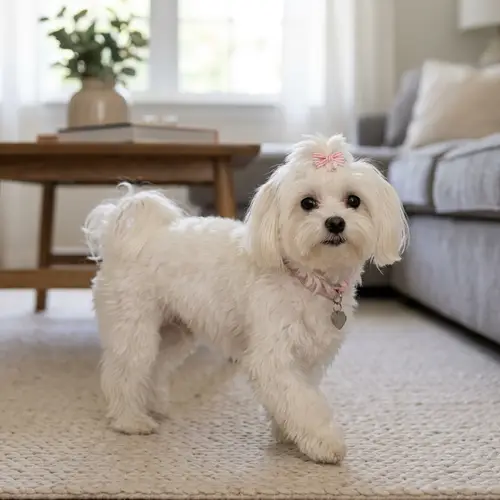 Small Maltese Bichon Dog