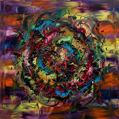 Abstract Insect Infestation Art Exhibition