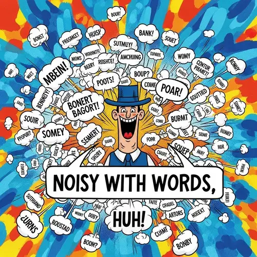 Overwhelming Text Noise: A Visual Experience