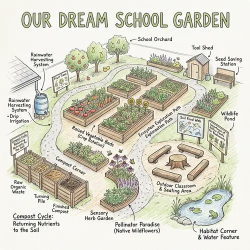 Dream School Garden: Sustainable & Educational Design
