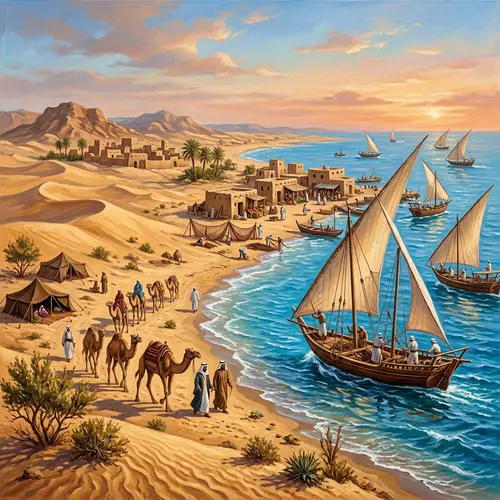 Kuwait's Desert & Maritime Heritage: A Painting Tribute