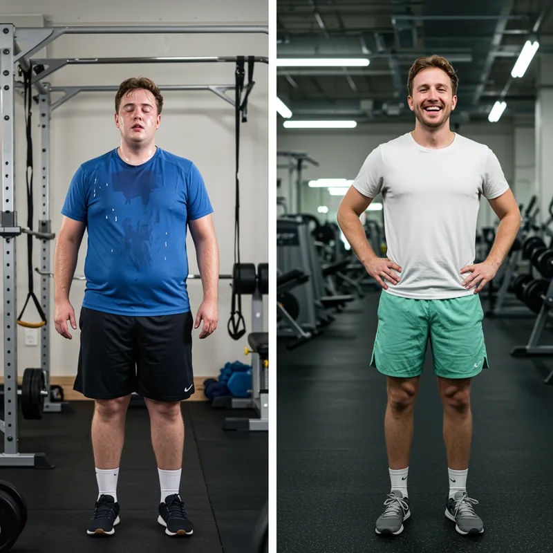 Transform Your Fitness: A Diptych Journey