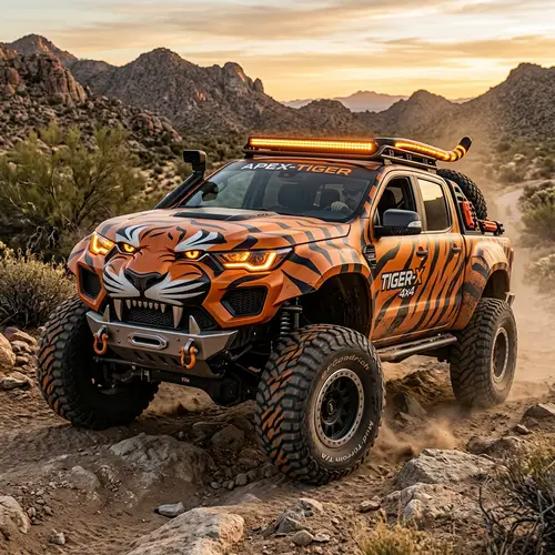 Tiger-Inspired Off-road Truck Design | Transforming & Rugged