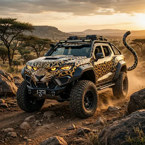 Concept Offroad Animal: Leopard-Inspired Rugged Truck Design