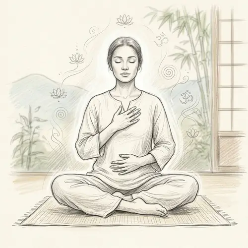 Calm Meditative Environment Sketch