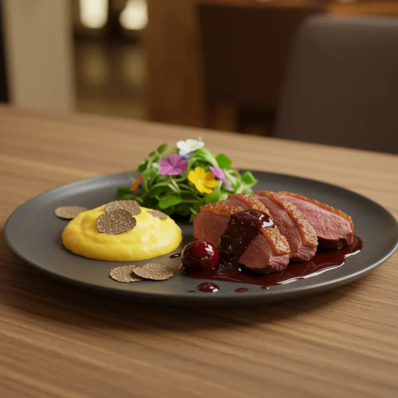 Realistic Gourmet Meal - Delicacies You Can Taste