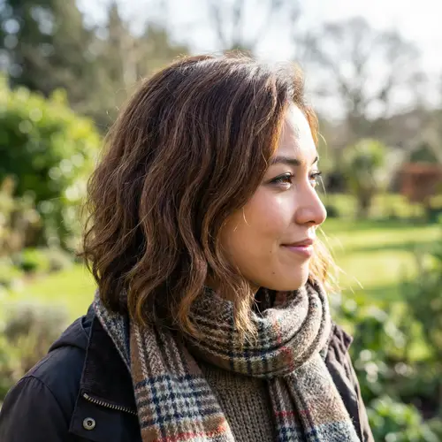 Stunning Daytime Profile of a Mixed Heritage Woman