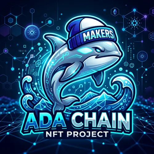 Ada Chain Orca NFT Mascot - Blue Crypto Style