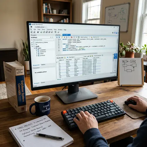 DBMS Project with MySQL: An Organized Workspace