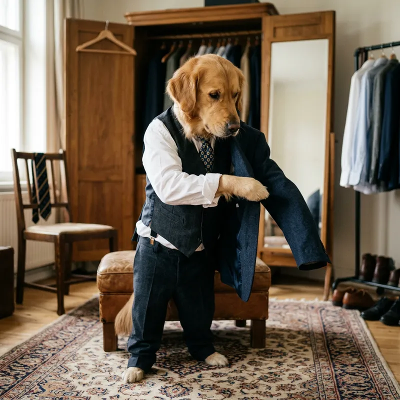 Dog Wearing a Suit: Adorable Pet Fashion