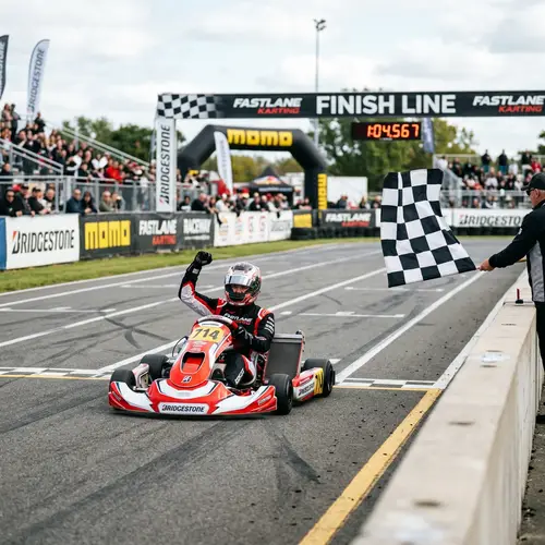 Fast Go-Kart Wins Race - Speed and Victory
